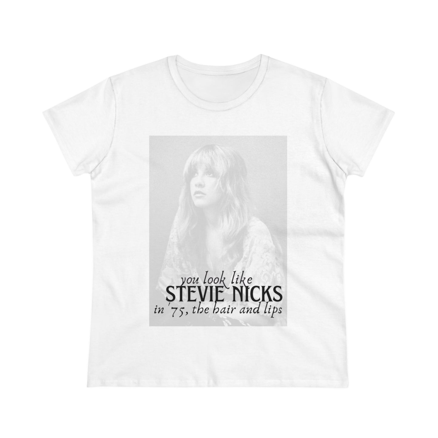 TTPD Stevie Nicks Hair and Lips Women's Midweight Cotton Tee