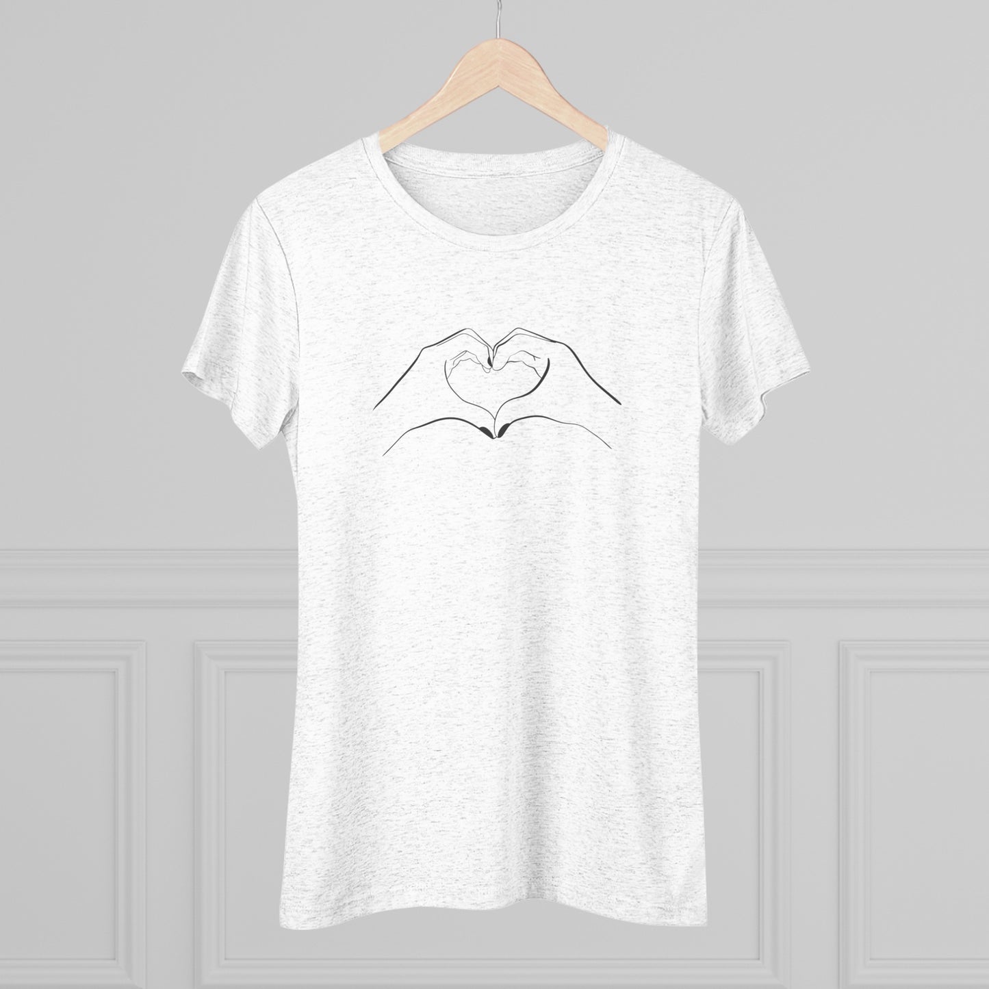 TS Heart Hand Gesture Women's Triblend Tee