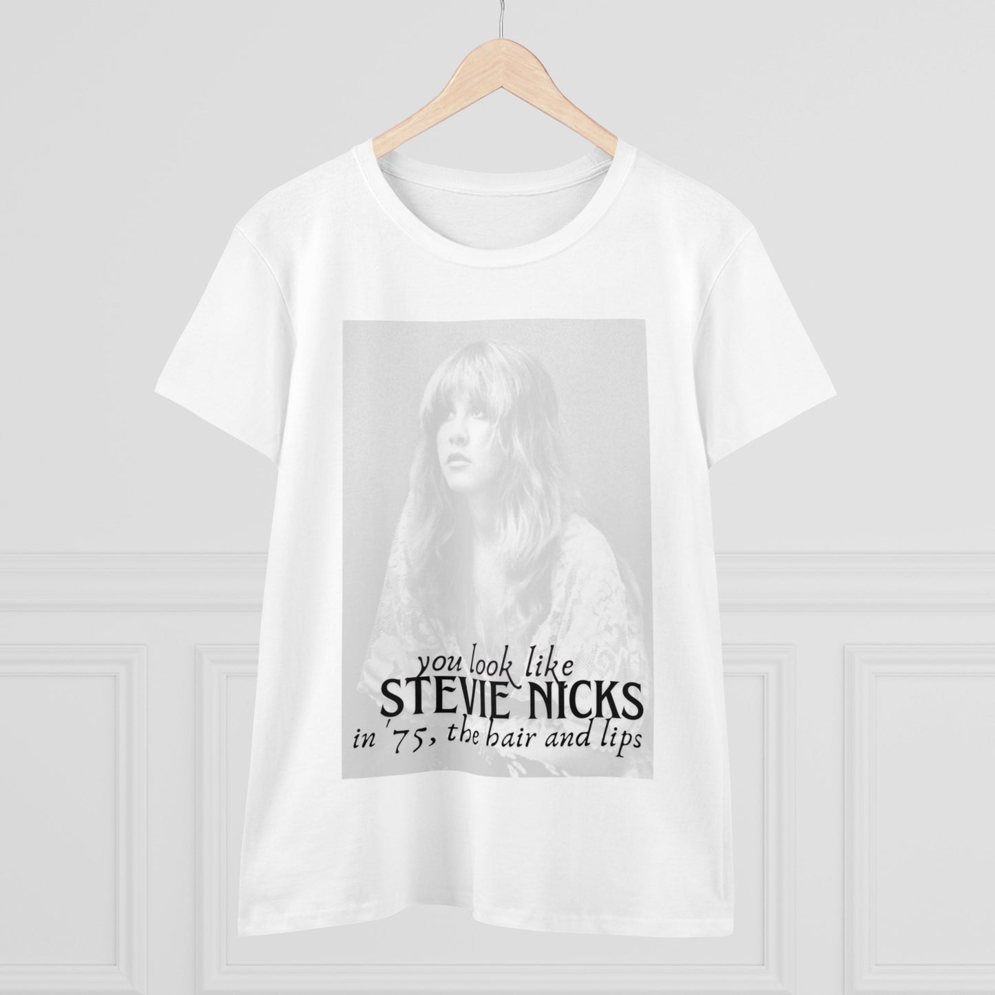 TTPD Stevie Nicks Hair and Lips Women's Midweight Cotton Tee