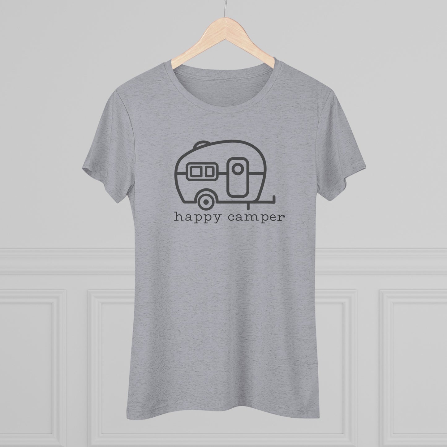 Women's Triblend Tee- Happy Camper