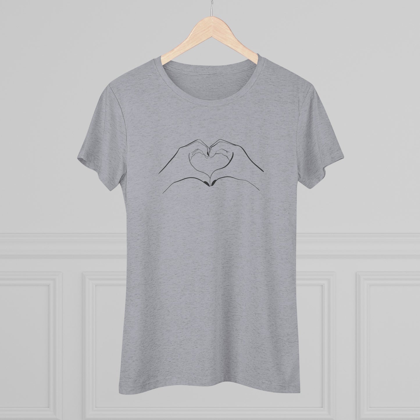 TS Heart Hand Gesture Women's Triblend Tee