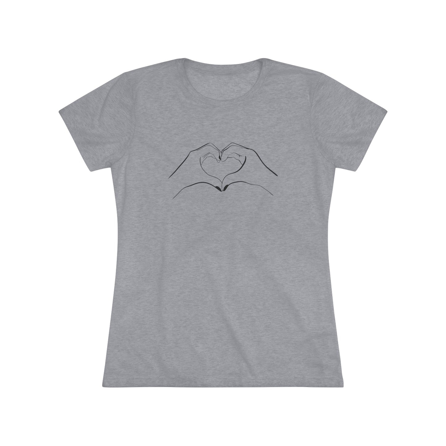 TS Heart Hand Gesture Women's Triblend Tee