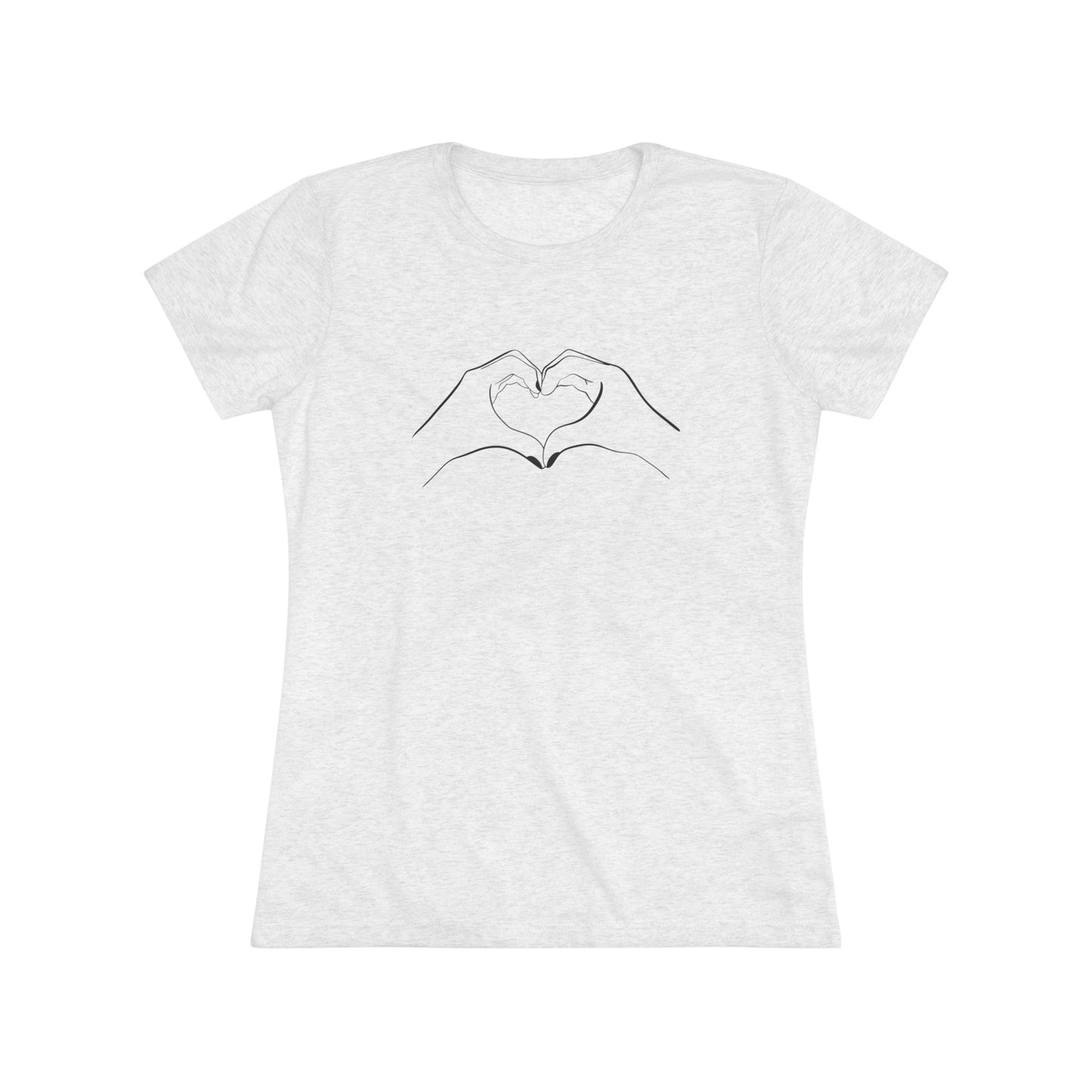 TS Heart Hand Gesture Women's Triblend Tee
