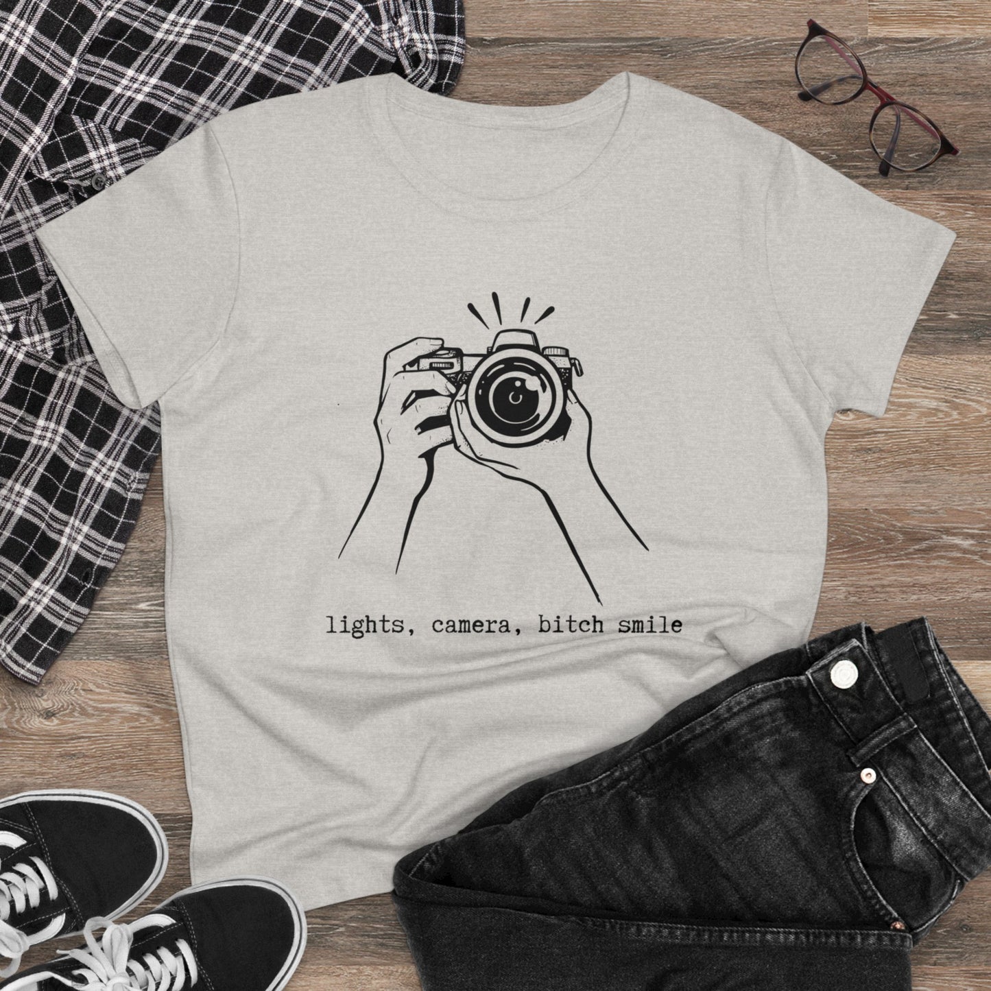 TTPD Lights, Camera, B*tch Women's Midweight Cotton Tee