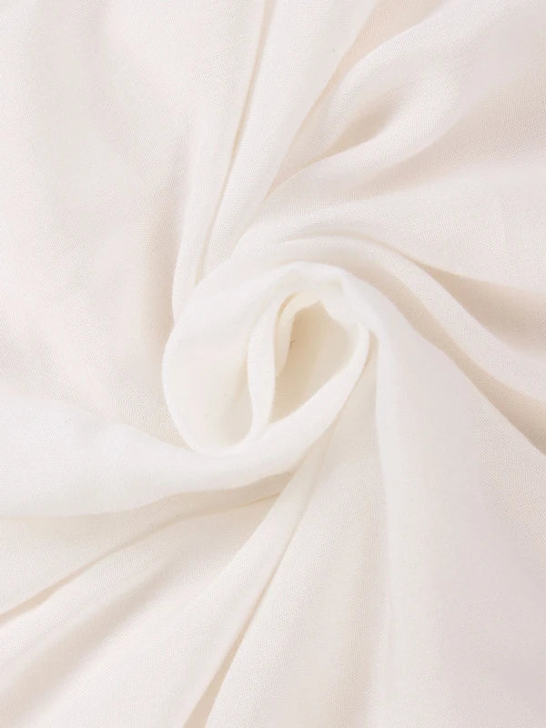 Summer ZANZEA Women Strapless Sexy V Neck Sleeveless Dress Casual Loose Long Maxi Solid Dress White Oversized