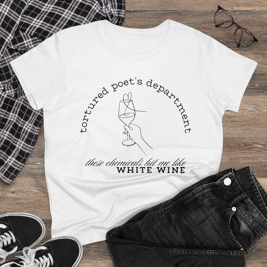 TTPD White Wine  Women's Midweight Cotton Tee