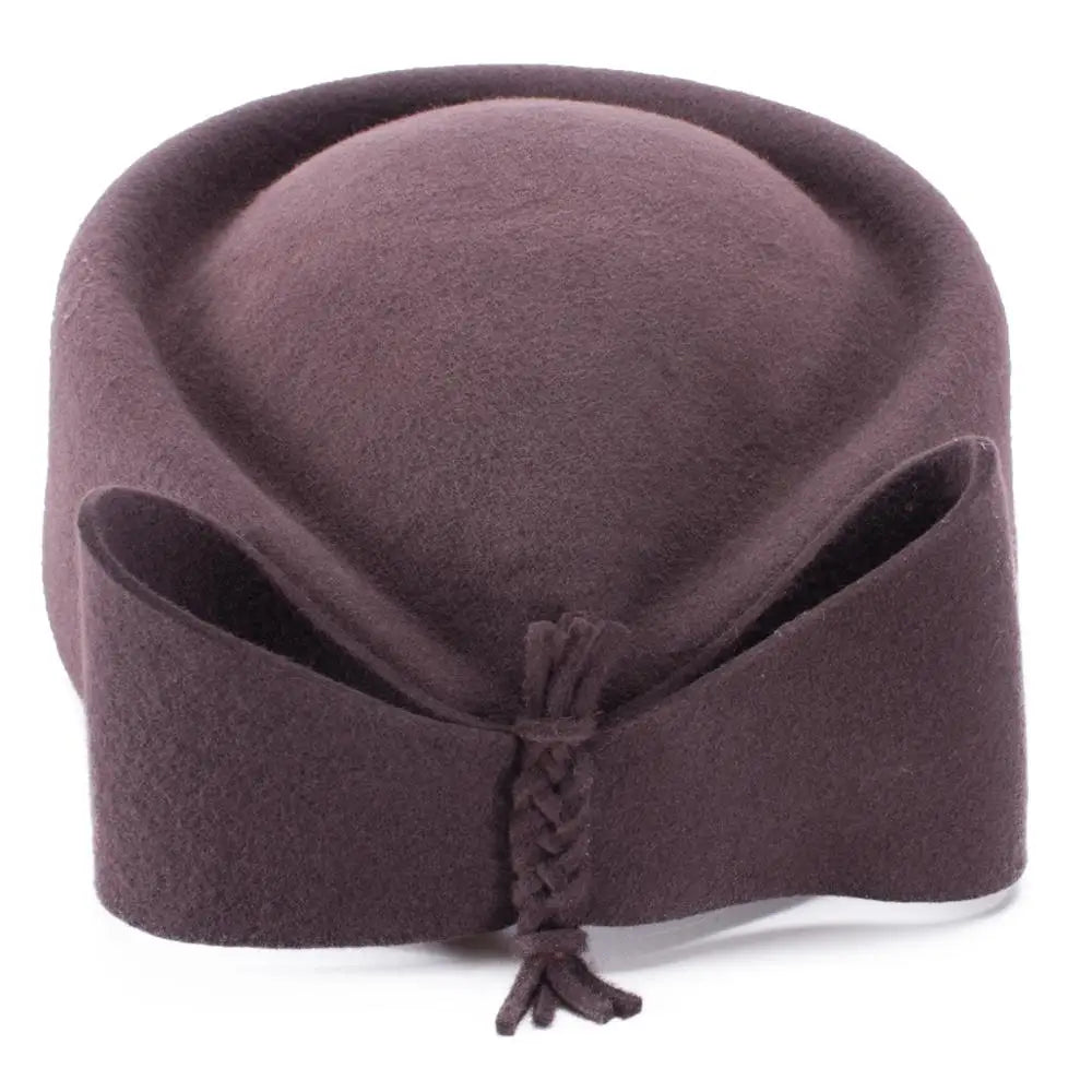 Pillbox Hat Top Fancy Wool Felt Hat Cocktail Racing Party Wedding Church A253Lawliet Teardrop  Fascinator Women Vintage Look Pillbox Hat Top Fancy A Beautiful Vintage Life