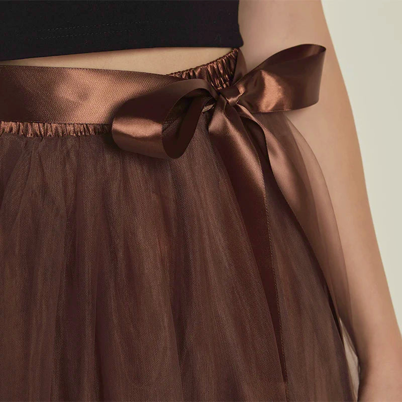 4 Layers 90cm Women's Fashion Skirt Tulle Skirt Mesh TUtu Skirt Bride Party Skirts