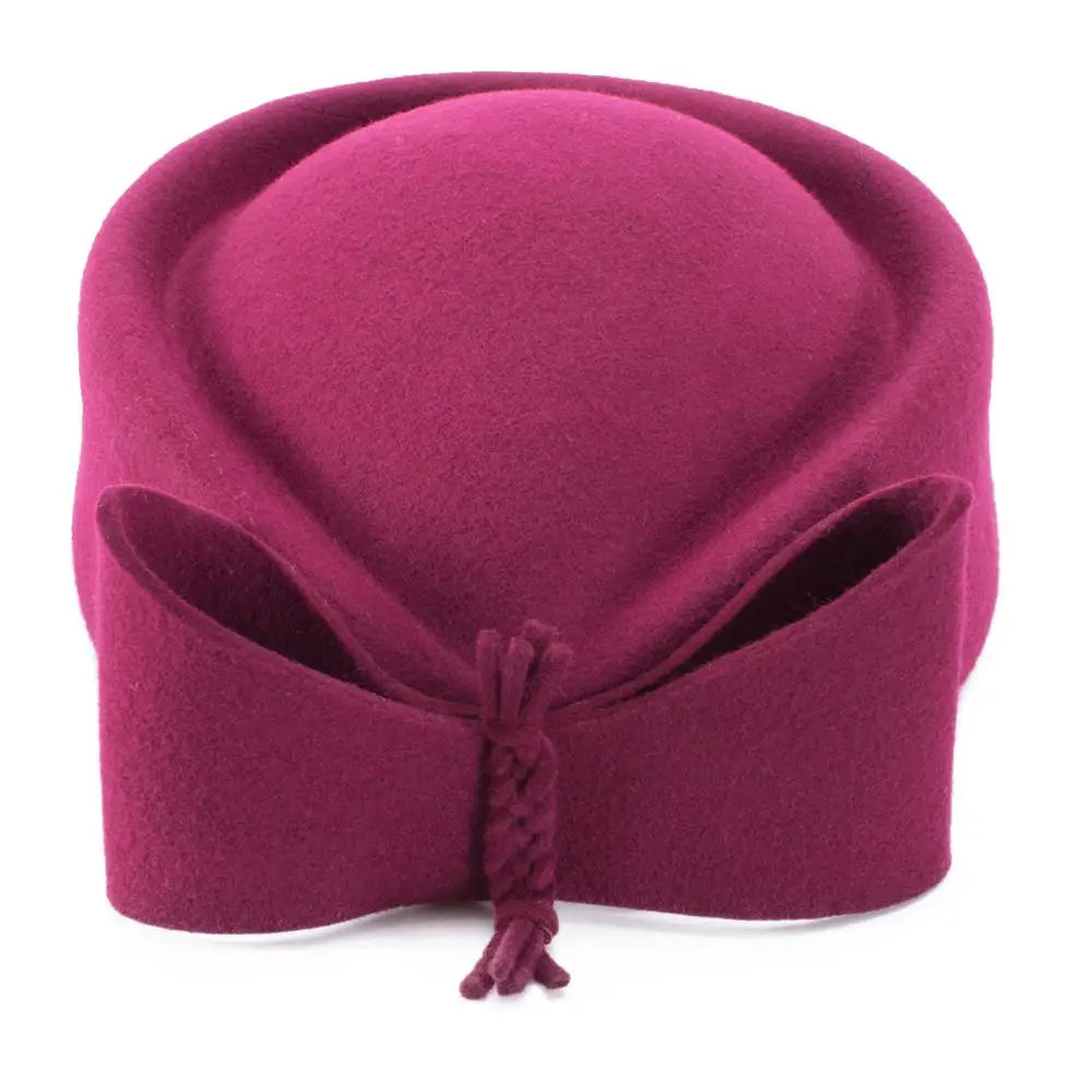 Pillbox Hat Top Fancy Wool Felt Hat Cocktail Racing Party Wedding Church A253Lawliet Teardrop  Fascinator Women Vintage Look Pillbox Hat Top Fancy A Beautiful Vintage Life