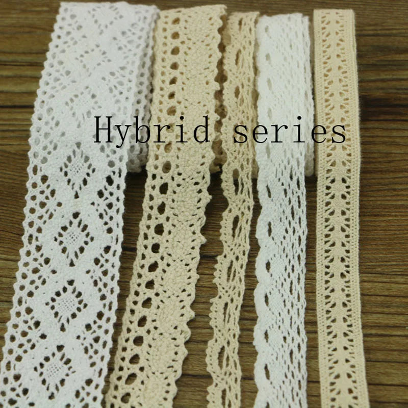 10 yards 10 series of garment sewing fabric DYI cotton crochet lace ribbon ornaments.
