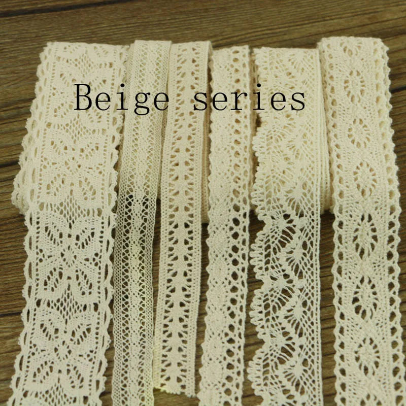 10 yards 10 series of garment sewing fabric DYI cotton crochet lace ribbon ornaments.