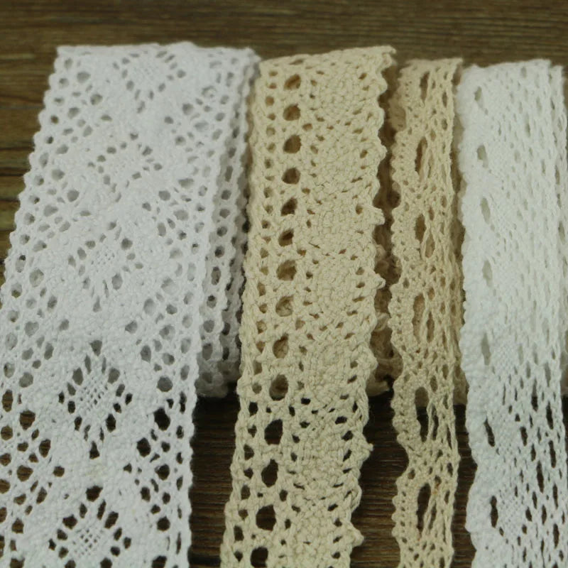 10 yards 10 series of garment sewing fabric DYI cotton crochet lace ribbon ornaments.