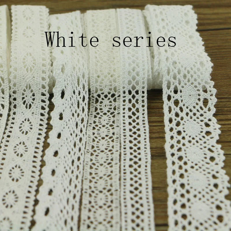 10 yards 10 series of garment sewing fabric DYI cotton crochet lace ribbon ornaments.