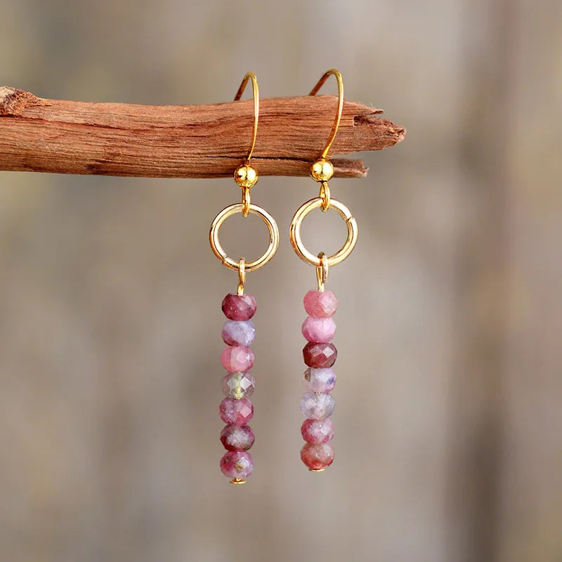 Womens Earrings Vintage Natural Stone Designer Bohemian Dangle Earrings European Ethnic Jewelry Dropshipping