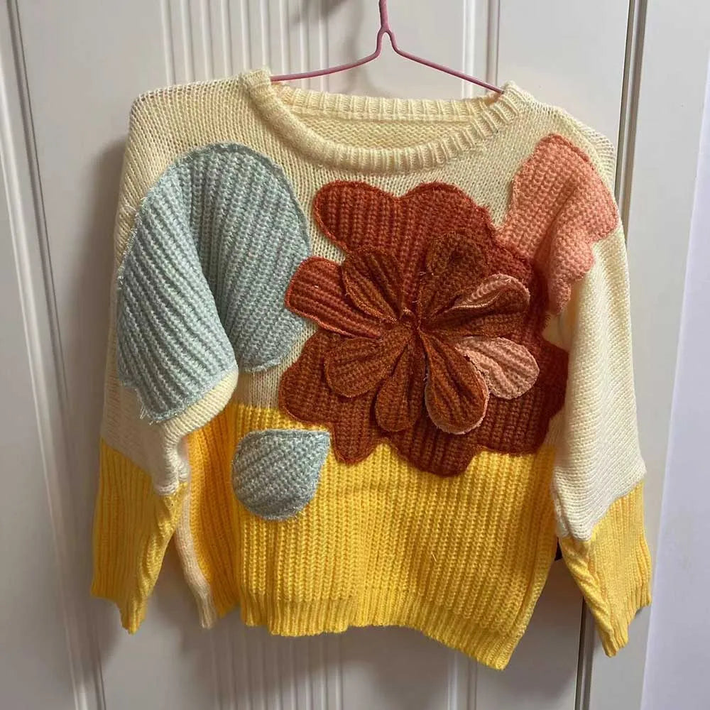 Candy Yellow Vintage Knitted Sweaters Women Top AutumnCandy Yellow Vintage Knitted Sweaters Women Top Autumn and Witnter EleA Beautiful Vintage Life