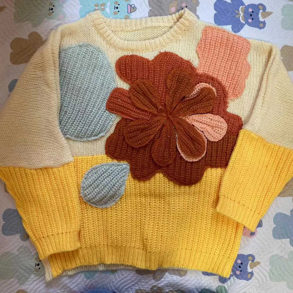 Candy Yellow Vintage Knitted Sweaters Women Top AutumnCandy Yellow Vintage Knitted Sweaters Women Top Autumn and Witnter EleA Beautiful Vintage Life